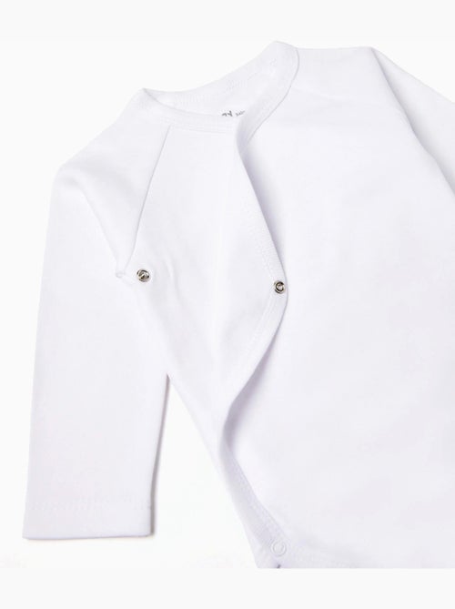 Pack de 4 bodies 100% coton - Kiabi