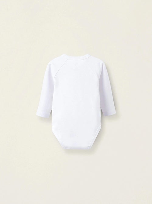 Pack de 4 Bodies en Coton Peigné - Kiabi