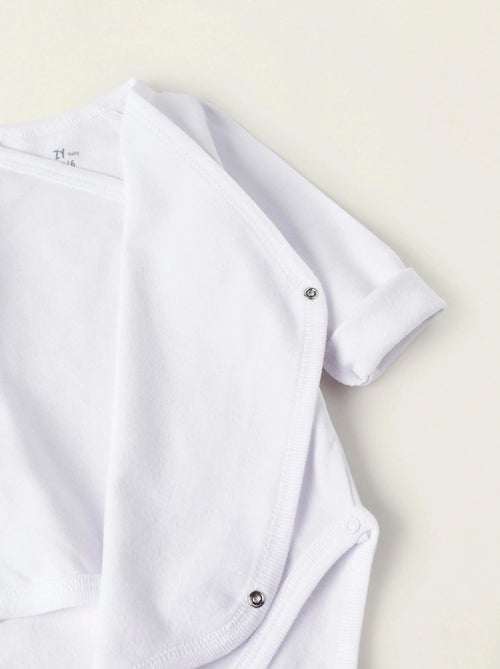 Pack de 4 Bodies en Coton Peigné - Kiabi