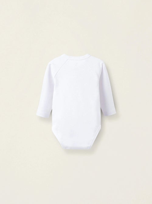 Pack de 4 Bodies en Coton Peigné - Kiabi