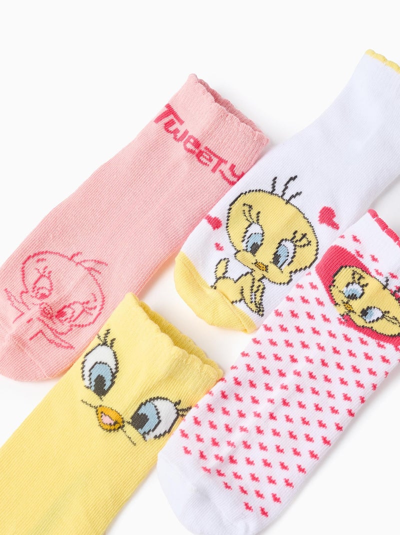 Pack de 4 Paires de Chaussettes Titi Multicolore - Kiabi
