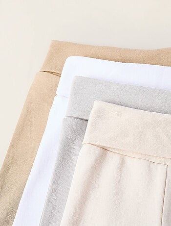 Pack de 4 Pantalons à Pieds en Coton