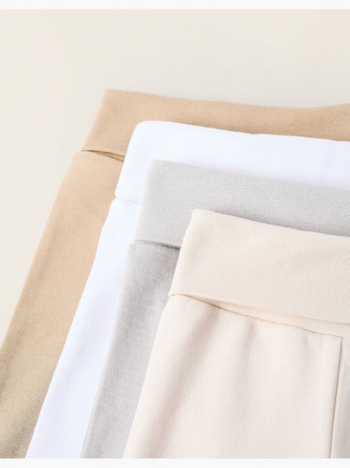 Pack de 4 Pantalons à Pieds en Coton - Kiabi