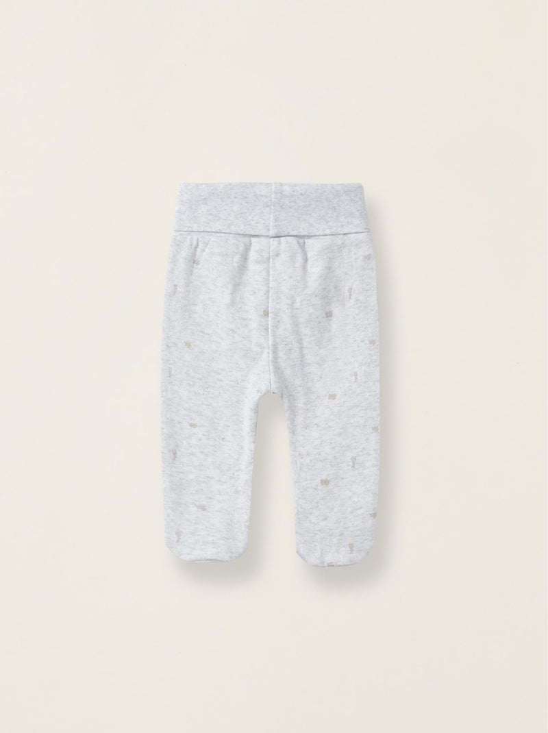 Pack de 4 pantalons avec pieds et taille haute pour nouveau-né et bébé   CRADLE OF LIFE Multicolore - Kiabi