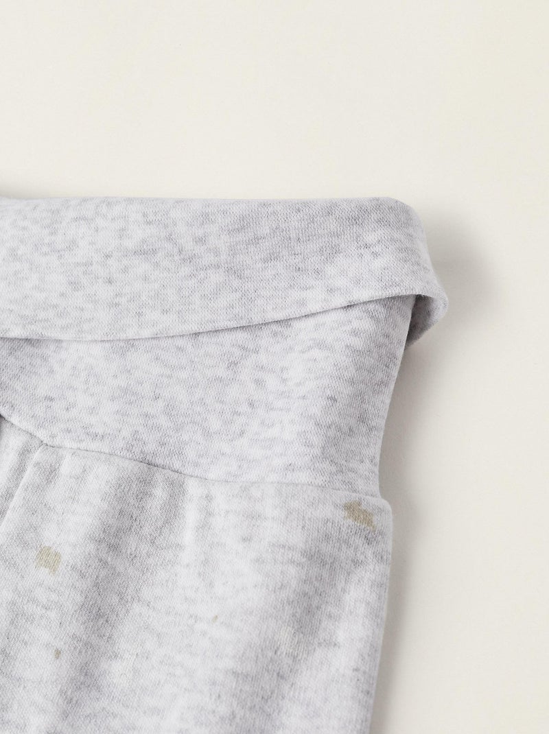 Pack de 4 pantalons avec pieds et taille haute pour nouveau-né et bébé   CRADLE OF LIFE Multicolore - Kiabi