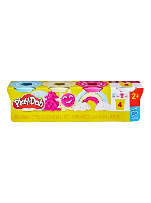 Pack de 4 Pots de pâte à Modeler confettis - Kiabi