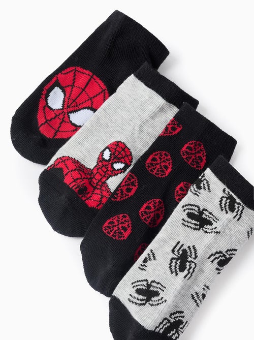 Pack de 4 Socquettes Spider-Man - Kiabi