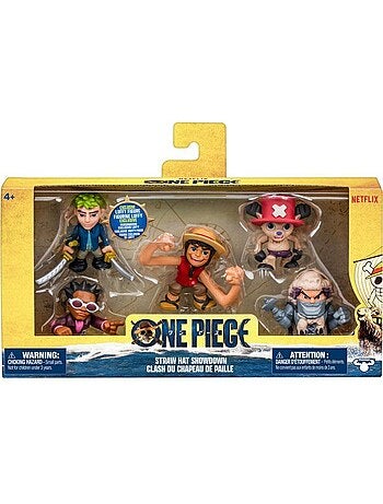 Pack de 5 minis figurines - one piece - zoro, chopper, wapol, mr. 5 et luffy - dès 4 ans
