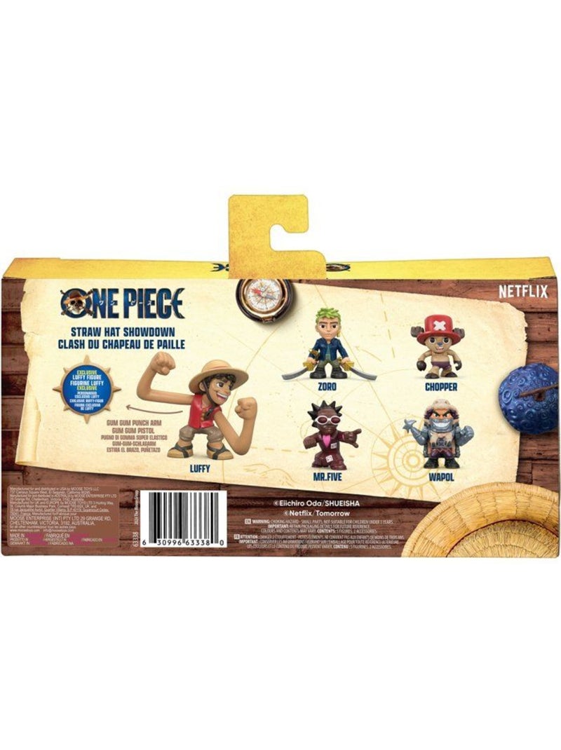 Pack de 5 minis figurines - one piece - zoro, chopper, wapol, mr. 5 et luffy - dès 4 ans Jaune - Kiabi