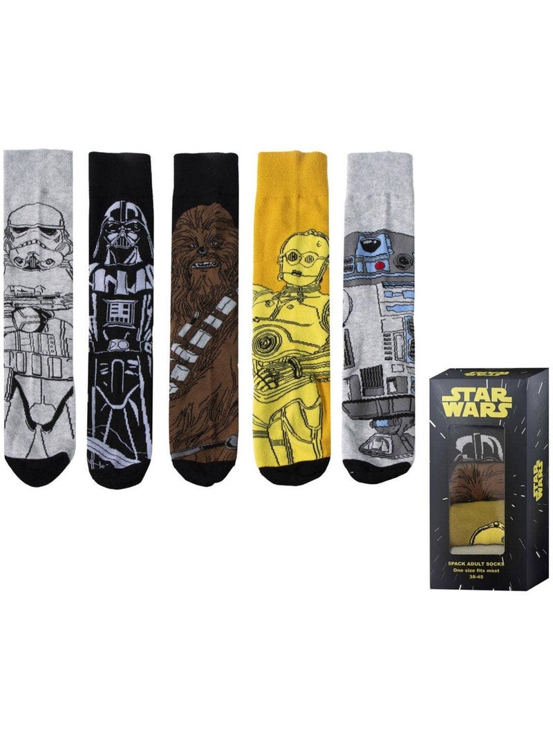 Pack de 5 paires - Chaussettes Star Wars Multicolore - Kiabi