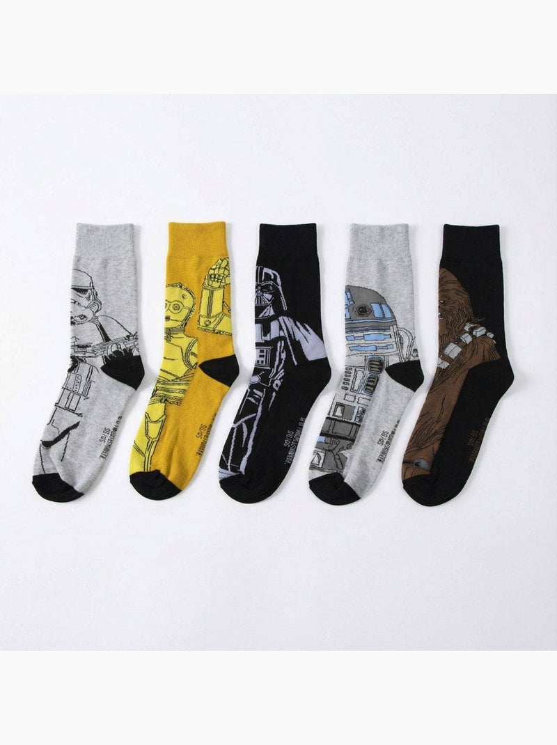 Pack de 5 paires - Chaussettes Star Wars Multicolore - Kiabi