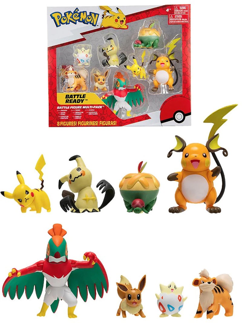 Pack De 8 Figurines - Pokemon Multicolore - Kiabi