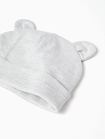 Pack de bonnet + gants côtelés