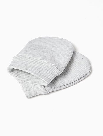 Pack de bonnet + gants côtelés