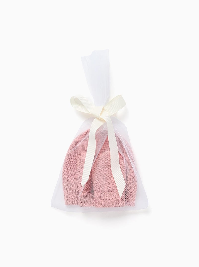 Pack de bonnet + gants en maille Rose - Kiabi