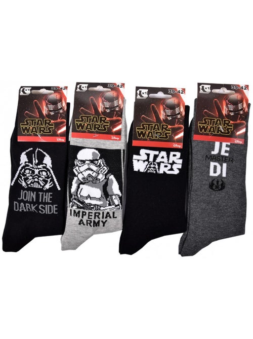 Pack de Chaussettes Adulte Licence Fantaisies-Assortiment modèles photos selon arrivages- - Pack de - Kiabi