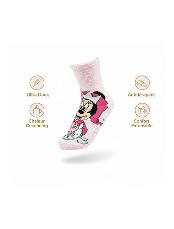 Pack de Chaussettes Antidérapantes Enfant Disney MINNIE (Lot de 4)