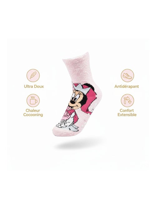 Pack de Chaussettes Antidérapantes Enfant Disney MINNIE  (Lot de 4) - Kiabi