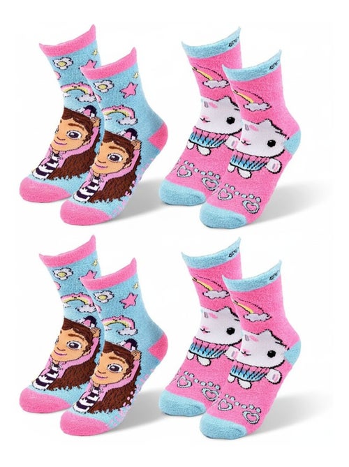 Pack de Chaussettes Antidérapantes Enfant GABBY'S (Lot de 4) - Kiabi