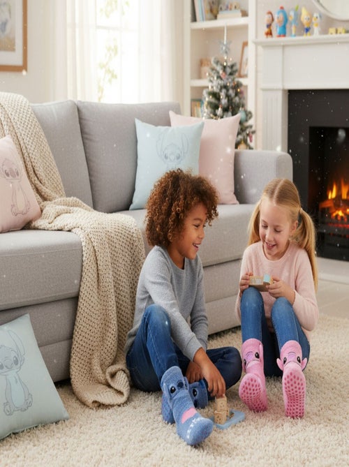 Pack de Chaussettes Antidérapantes Enfant LILO & STITCH (Lot de 4) - Kiabi