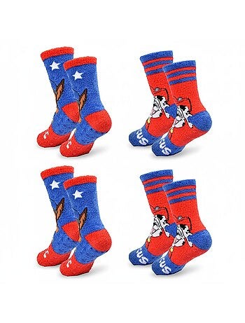 Pack de Chaussettes Antidérapantes Enfant PAT PATROUILLE (Lot de 4)
