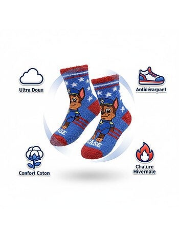 Pack de Chaussettes Antidérapantes Enfant PAT PATROUILLE (Lot de 4)