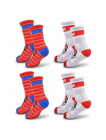 Pack de Chaussettes Antidérapantes Enfant PAT PATROUILLE (Lot de 4)