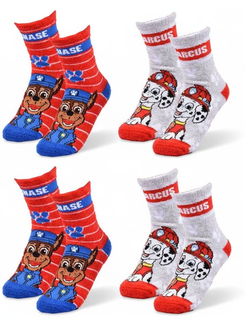 Pack de Chaussettes Antidérapantes Enfant PAT PATROUILLE (Lot de 4) - Kiabi