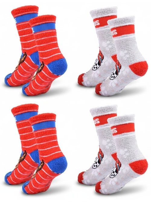 Pack de Chaussettes Antidérapantes Enfant PAT PATROUILLE (Lot de 4) - Kiabi