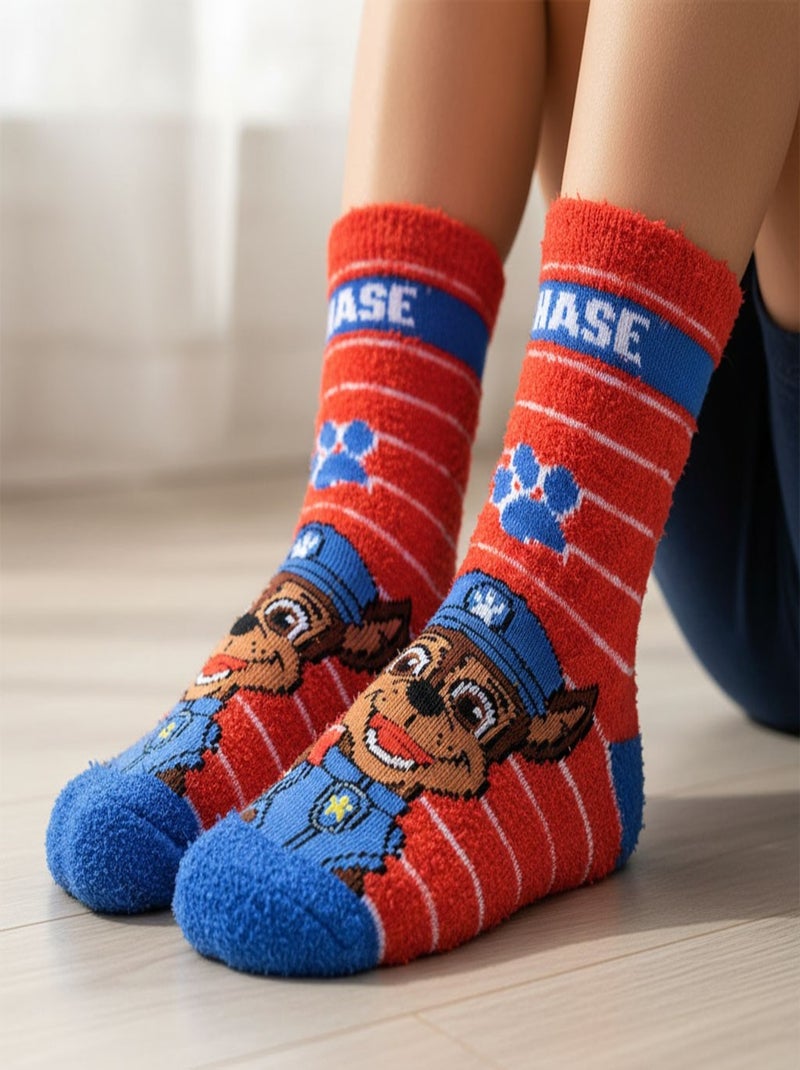 Pack de Chaussettes Antidérapantes Enfant PAT PATROUILLE (Lot de 4) Gris Rouge - Kiabi