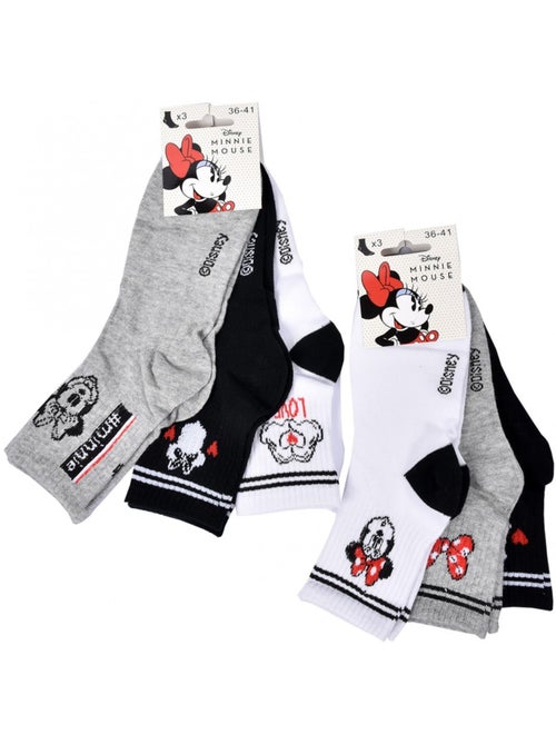 Pack de Chaussettes Femme Licence Fantaisies-Assortiment modèles photos selon arrivages- - Pack de 6 - Kiabi