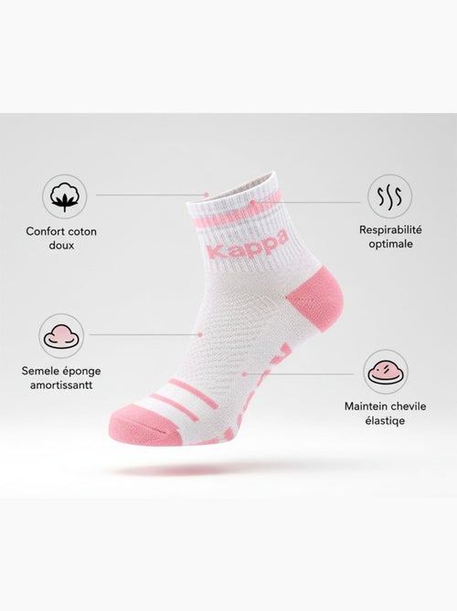 Pack de Chaussettes Femme Quarter KAPPA (Lot de 6) - Kiabi Pack de Chaussettes Femme Quarter KAPPA (Lot de 6) - Kiabi