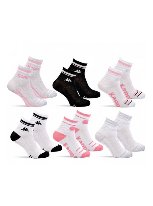 Pack de Chaussettes Femme Quarter KAPPA (Lot de 6) - Kiabi