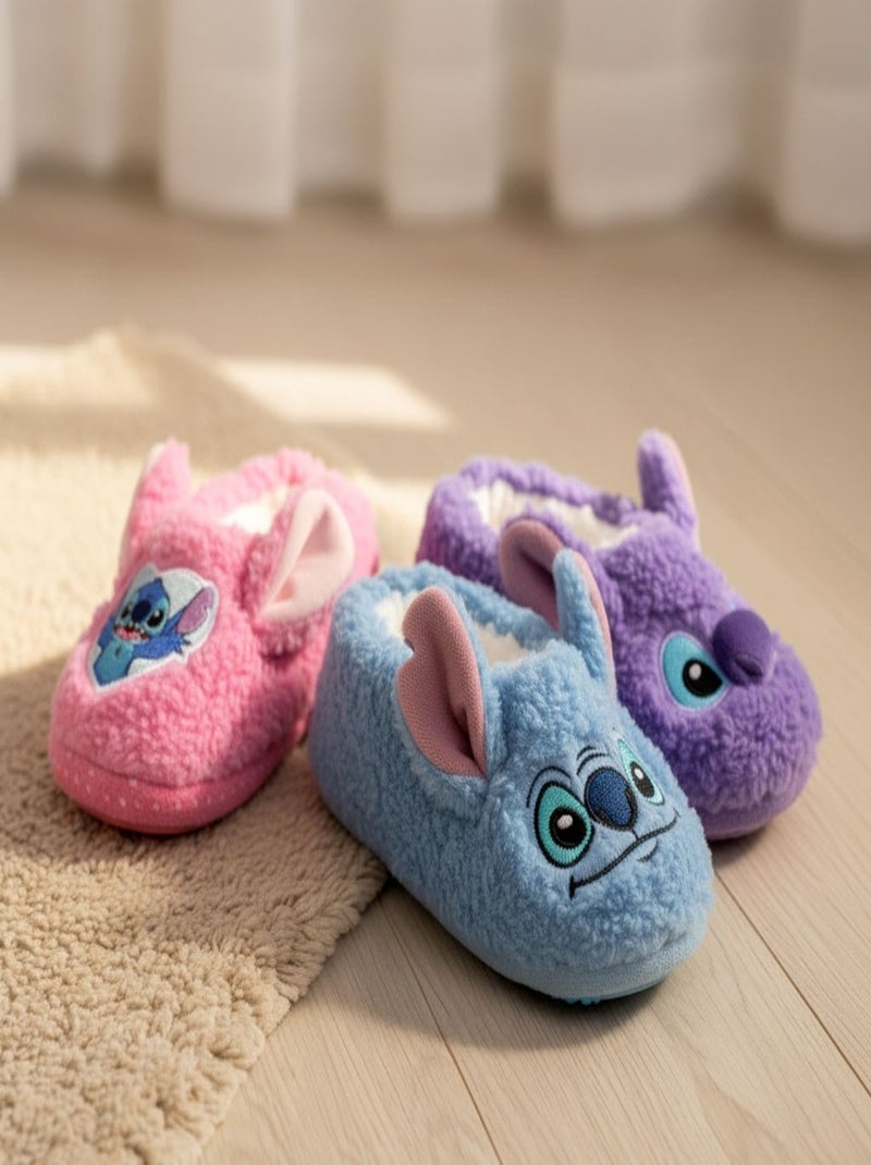 Pack de Chaussons Antidérapants Enfant LILO & STITCH (Lot de 2) Bleu Mauve - Kiabi