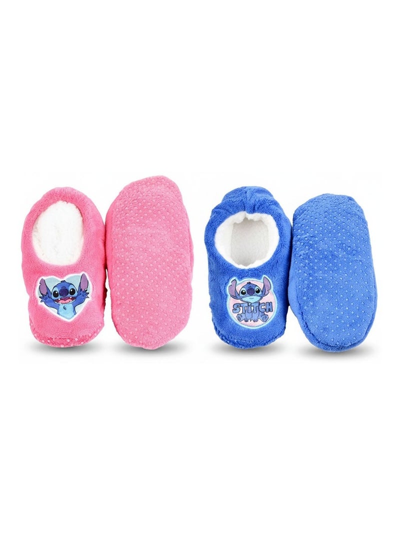 Pack de Chaussons Antidérapants Enfant LILO & STITCH (Lot de 2) Rose/Multicolore - Kiabi