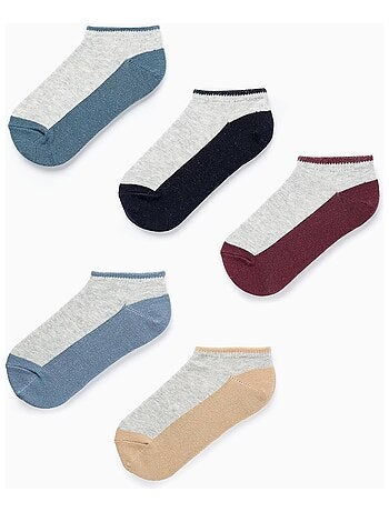 Pack de cinq chaussettes flexible/bicolore ISTANBUL