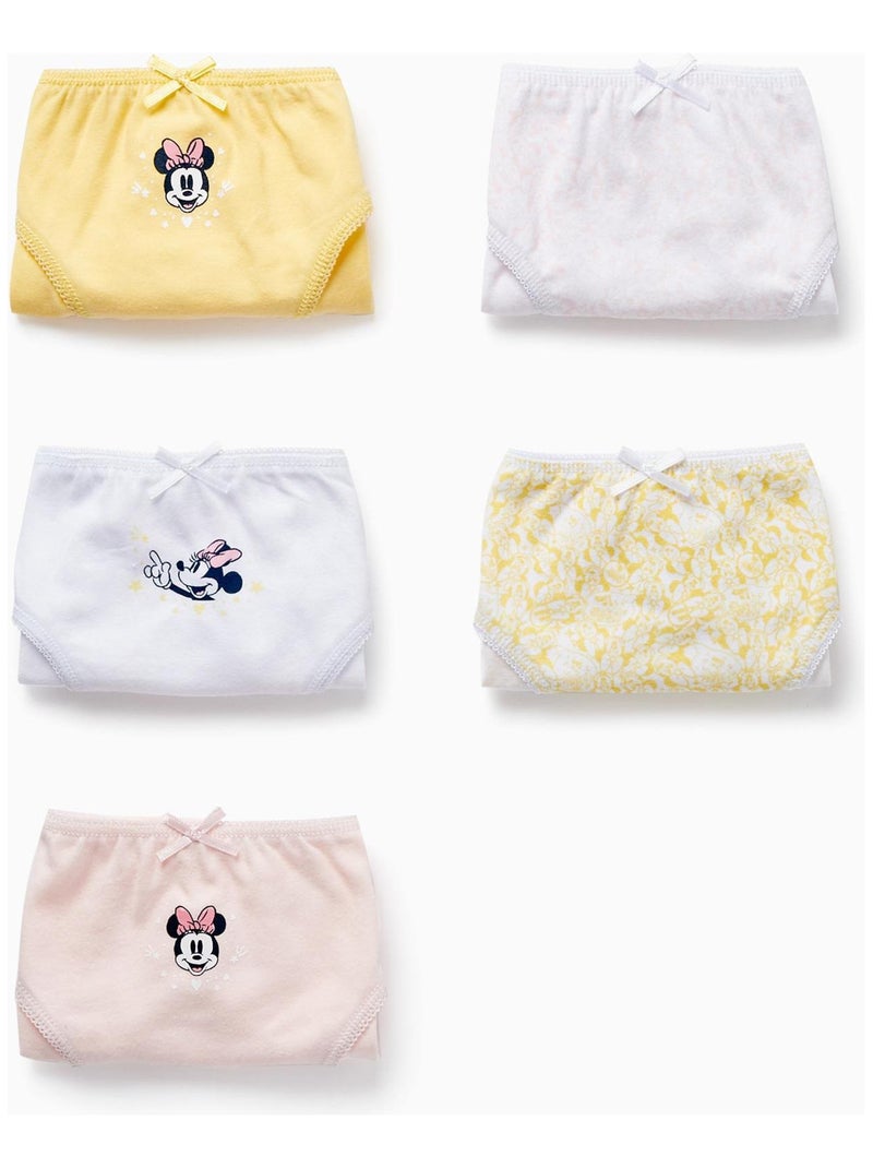 Pack de cinq culottes Disney pour fille MINNIE Multicolore - Kiabi