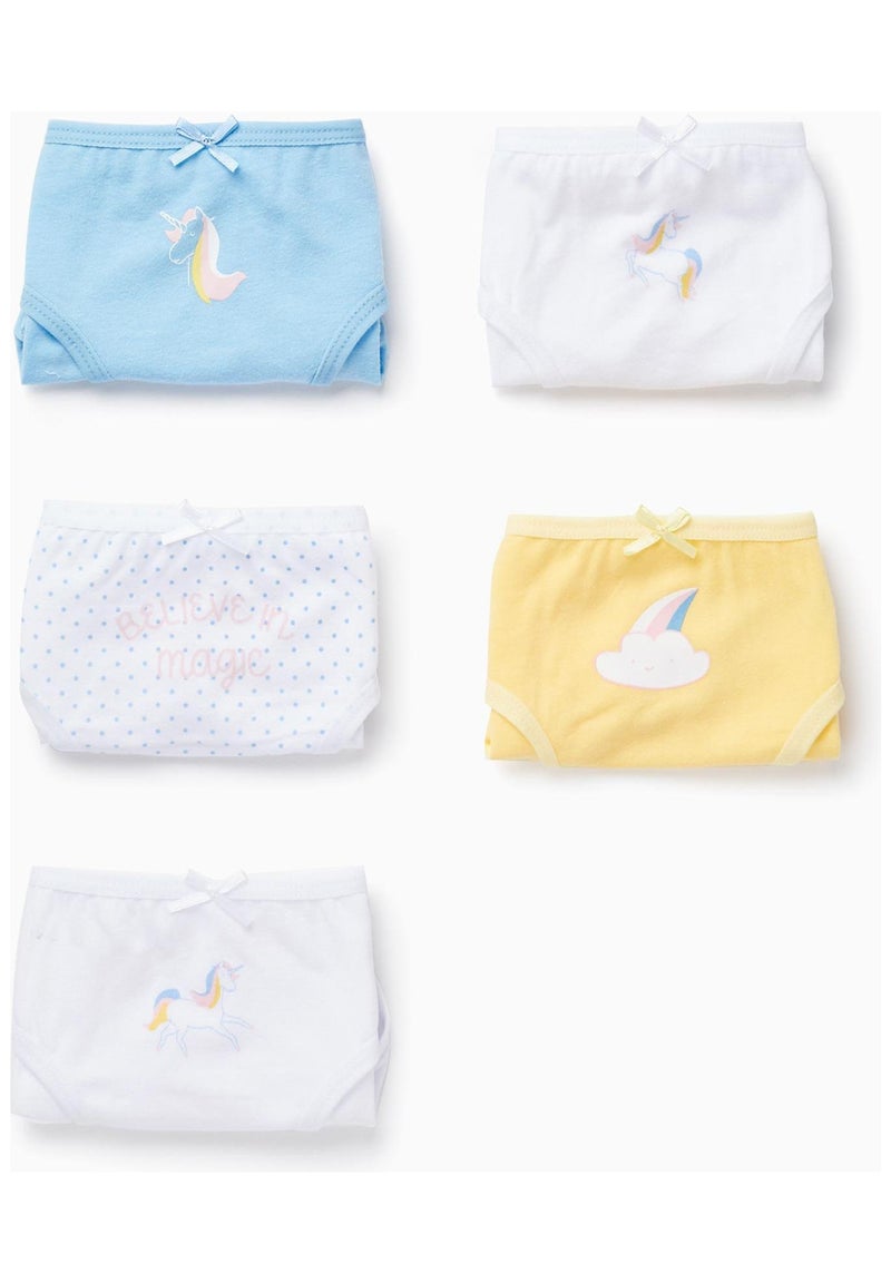 Set multipack de culottes en pur coton multicolore pour filles, coupe regular DISNEY pour Fille