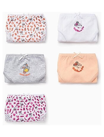 Pack de cinq culottes pour fille MINNIE