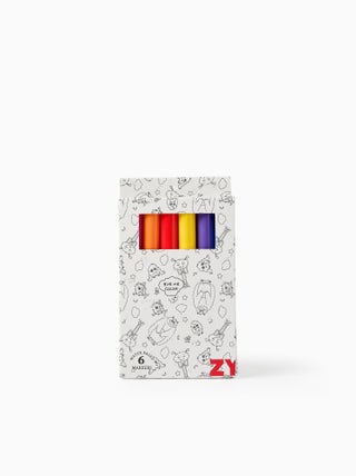 Pack de cinq marqueurs à base deau