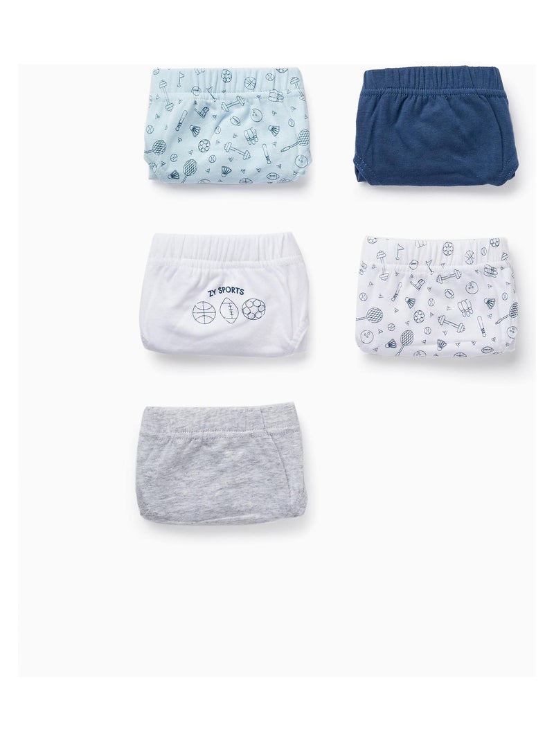 Pack de cinq slips pour garçon manches courtes ESSENTIALS LINE Multicolore - Kiabi