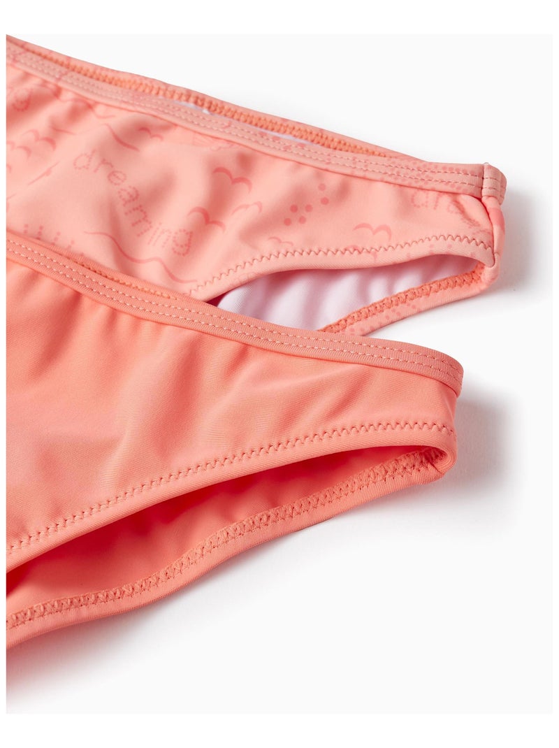 Pack de deux bikinis corail pour fille. Comprend deux hauts et deux bas EXPLORING AUSTRALIA Blanc Orange clair - Kiabi
