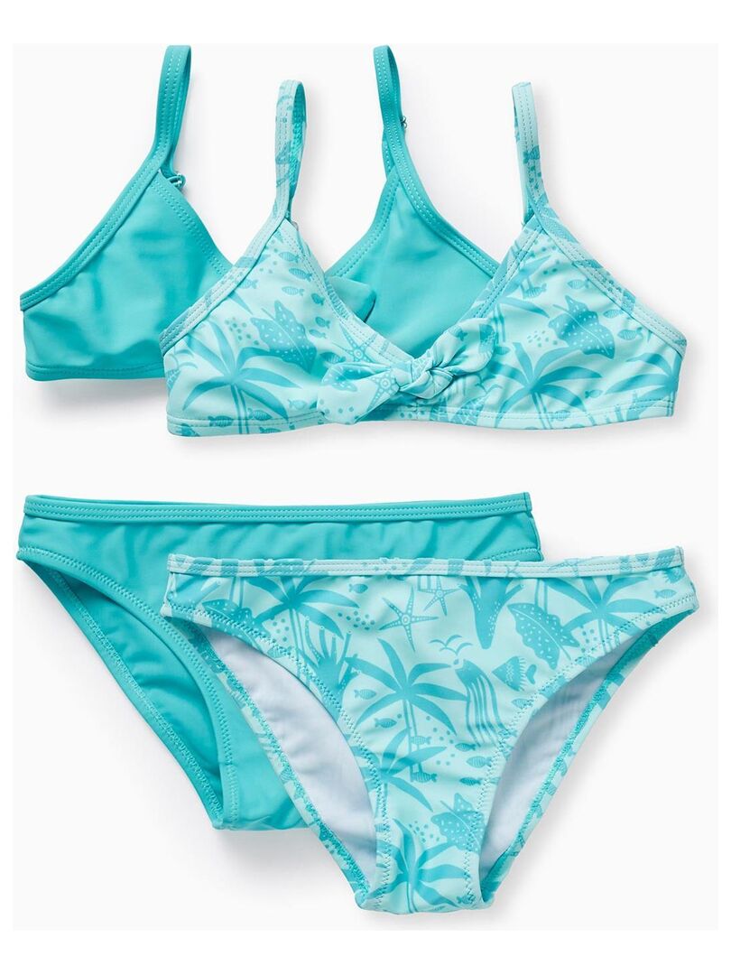 Short De Bain Pour Fille REI Co-op - Taille XS 6-7 Ans - Motif Vert Et Bleu