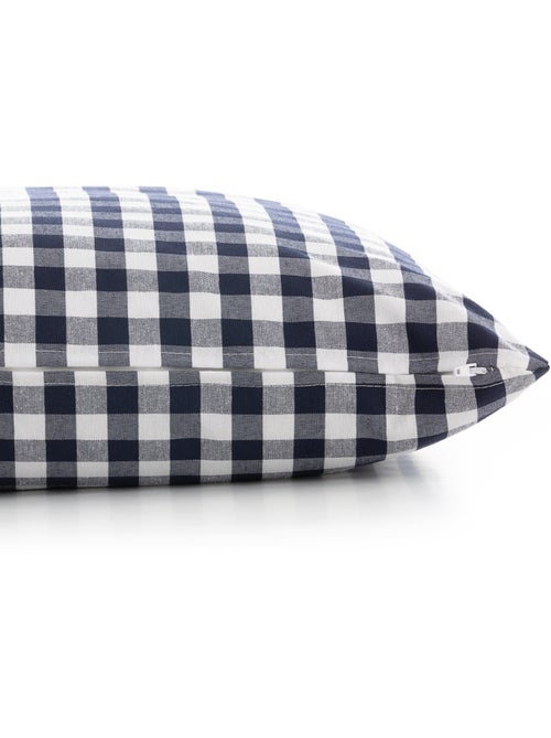Pack de deux housses de coussin à carreaux vichy, en tissu imperméable -  Gamusi. - Kiabi