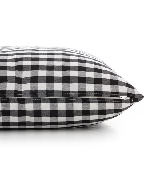 Pack de deux housses de coussin à carreaux vichy, en tissu imperméable -  Gamusi. - Kiabi