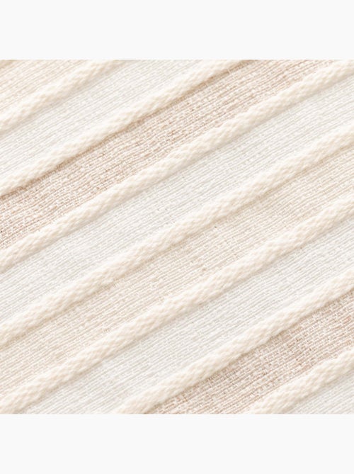 Pack de deux housses de coussin avec motif géométrique, tissu en fil teint -  Gamusi. - Kiabi