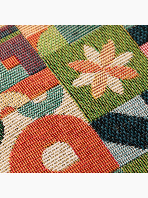 Pack de deux housses de coussin avec motif géométrique, tissu en fil teint -  Gamusi. - Kiabi