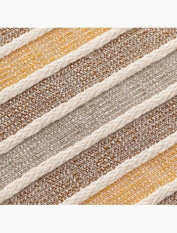 Pack de deux housses de coussin avec motif géométrique, tissu en fil teint - Gamusi.