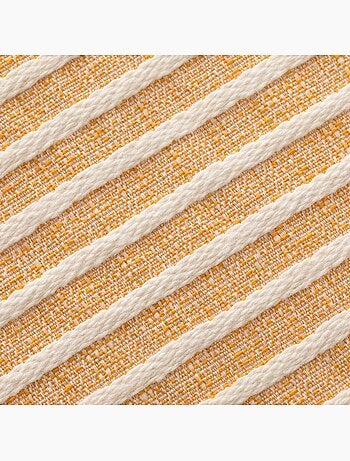 Pack de deux housses de coussin chiné à rayures, tissu en relief bicolore - Gamusi.