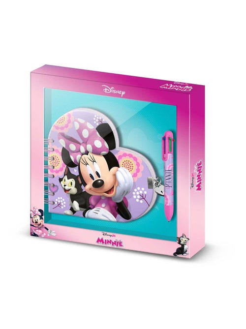 Pack de Journal Cœur + Stylo 6 - Disney Minnie Mouse Cat - Lilas - Taille Unique - Kiabi